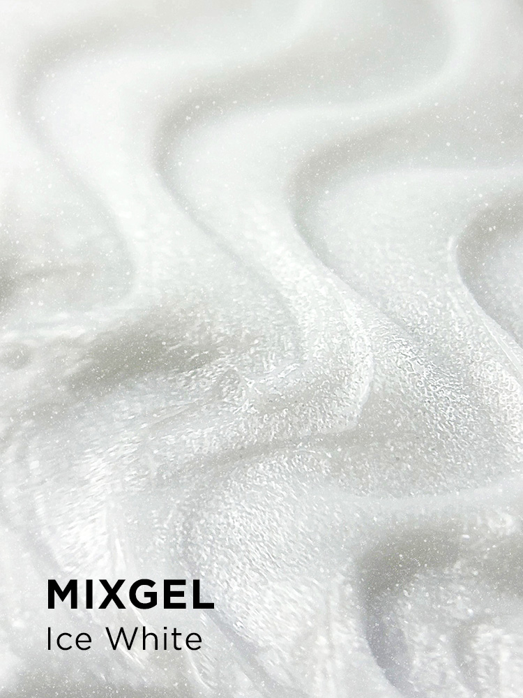 Полиакриловый гель UNO MIXGEL Ice White, камуфлирующий, 30гр