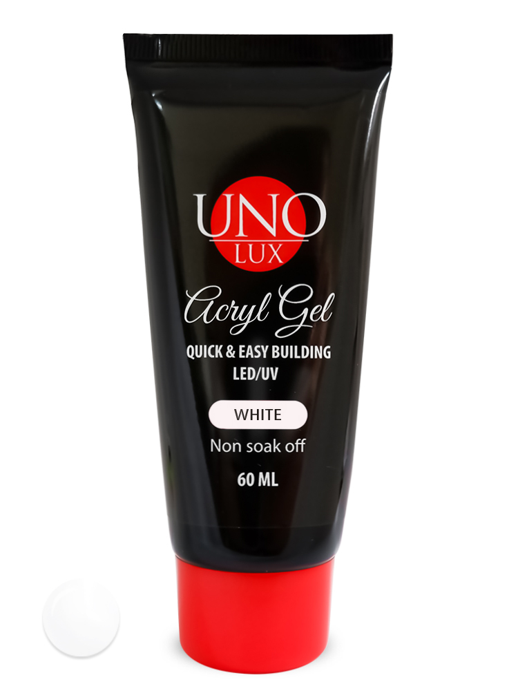 UNO Lux Акрил-гель «White», 60мл