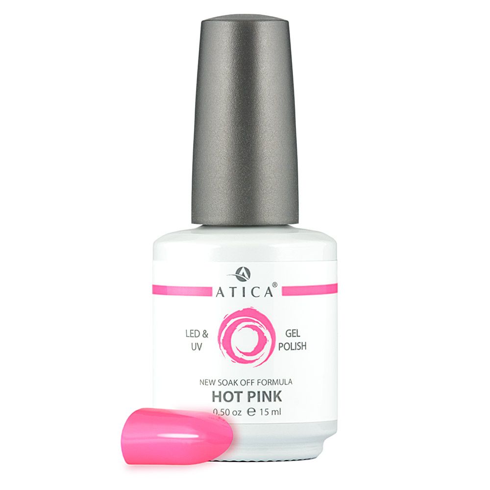 Atica Гель-лак Hot Pink 65GPM, 7.5мл