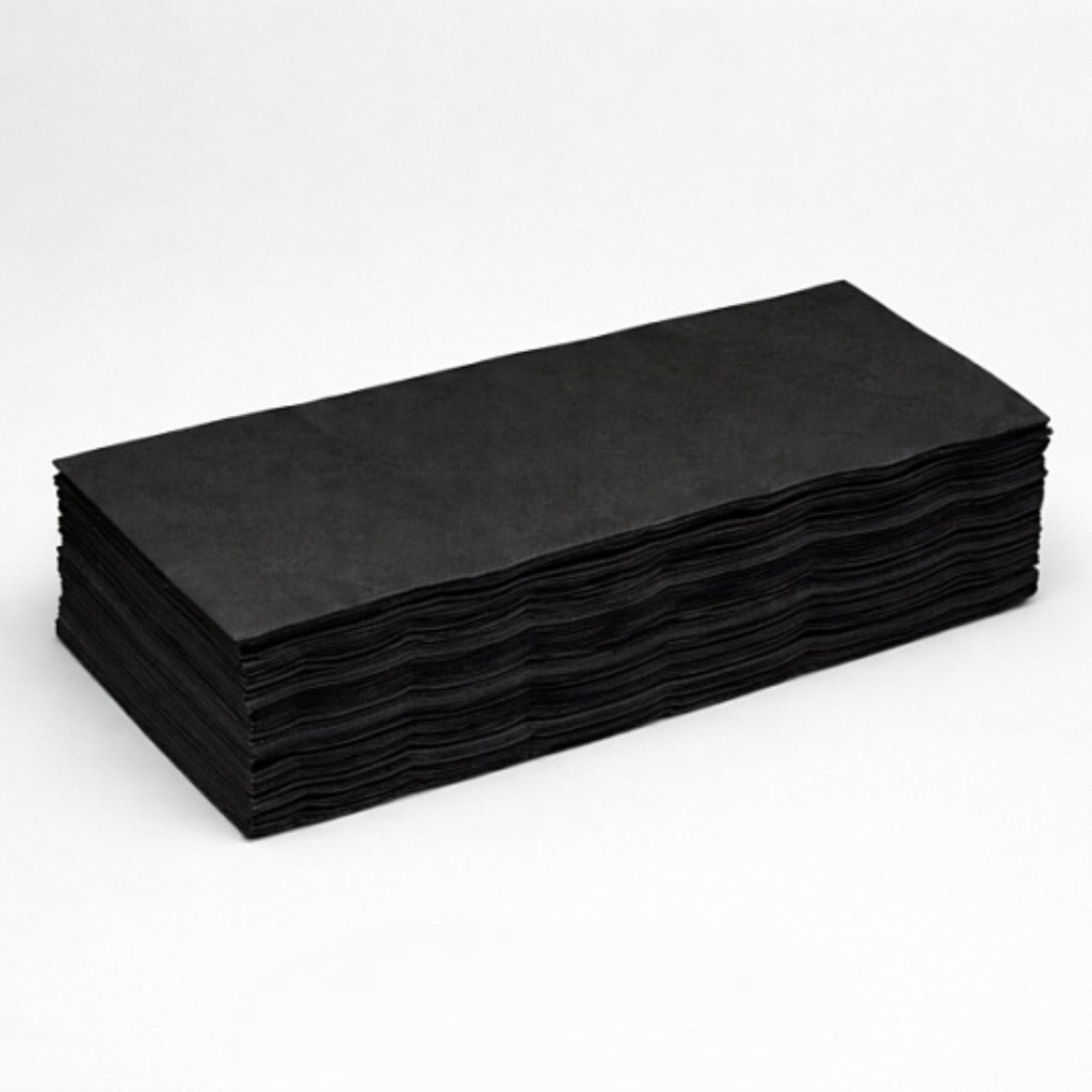 Ван Тач Полотенце Спанлейс Эконом Черный 35х70 50 шт/уп поштучно