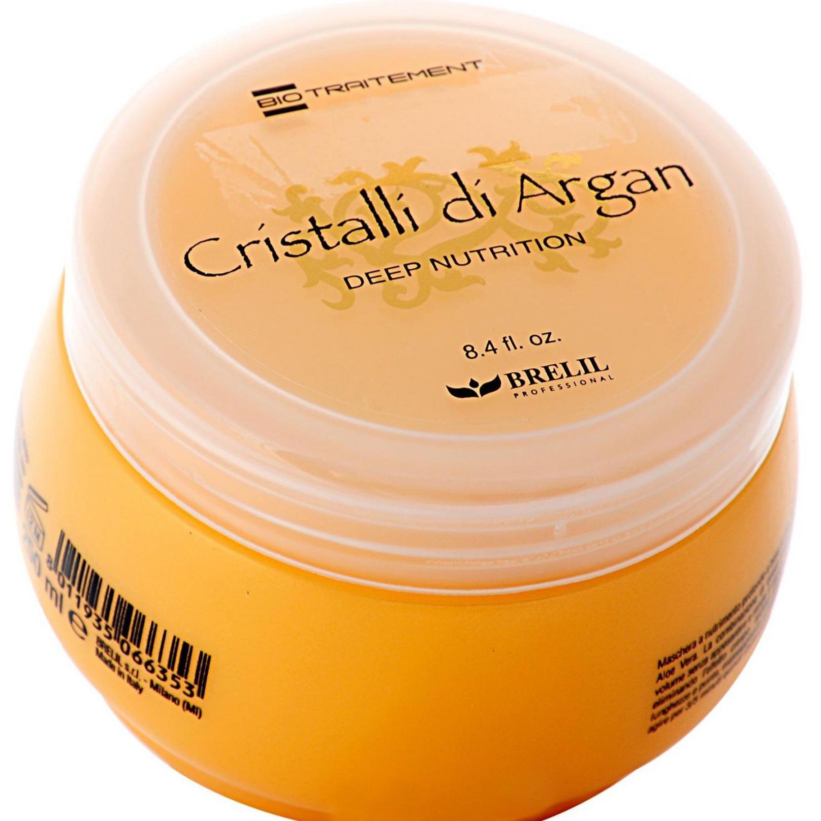 Brelil ARGAN OIL CRYSTALS МАСКА с маслом Аргании глубокое питание, 250мл
