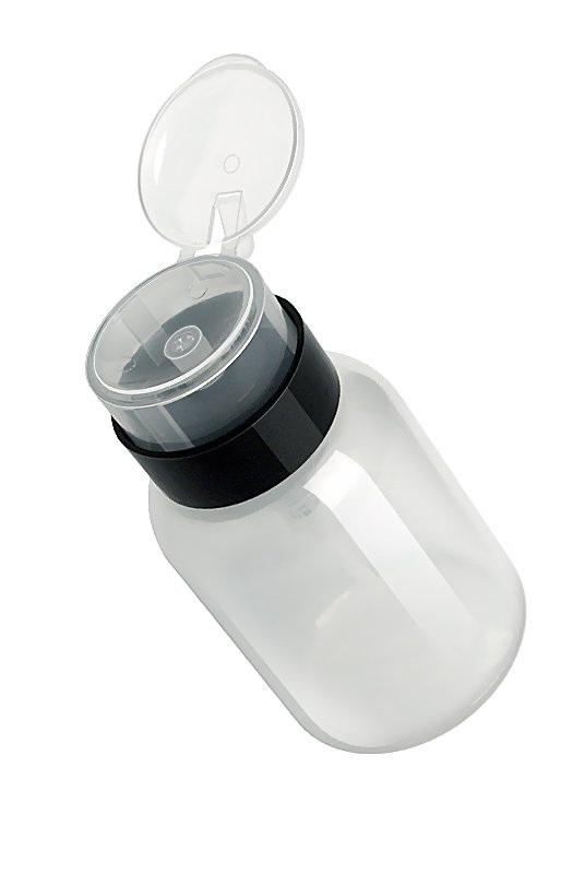 RuNail Помпа для жидкости (прозрачный пластик)