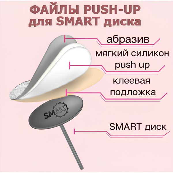 Smart Master Файлы ДИСК L  Push UP 320 грит, 25шт