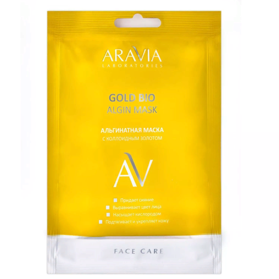 Aravia Laboratories Альгинатная маска с коллоидным золотом Gold Bio Algin Mask, 30гр