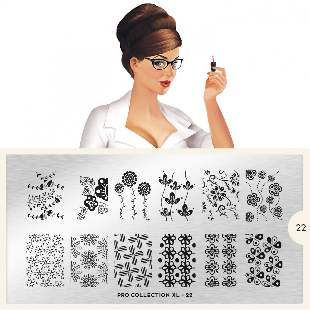 MoYou London Пластина для стемпинга PRO XL №22