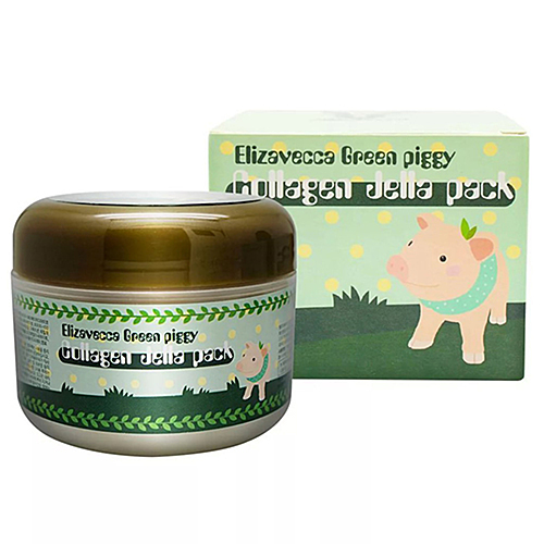 Elizavecca Маска коллагеновая - Green piggy collagen jella pack, 100мл