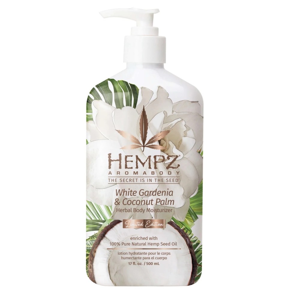 Hempz Молочко увлажняющее для тела Белая Гардения и Кокос / White Gardenia & Coconut palm Herbal Body Moisturizer, 500мл