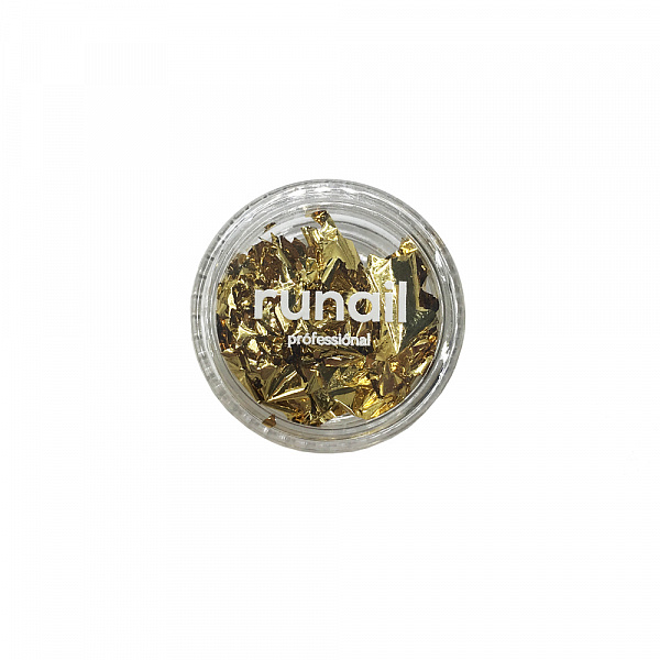 RuNail Дизайн для ногтей: фольга поталь (цвет: золото)