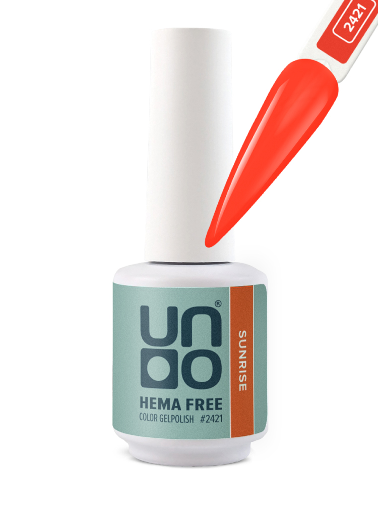 UNO, HEMA FREE, Гель-лак 2421 Восход солнца - Sunrise, 10 г