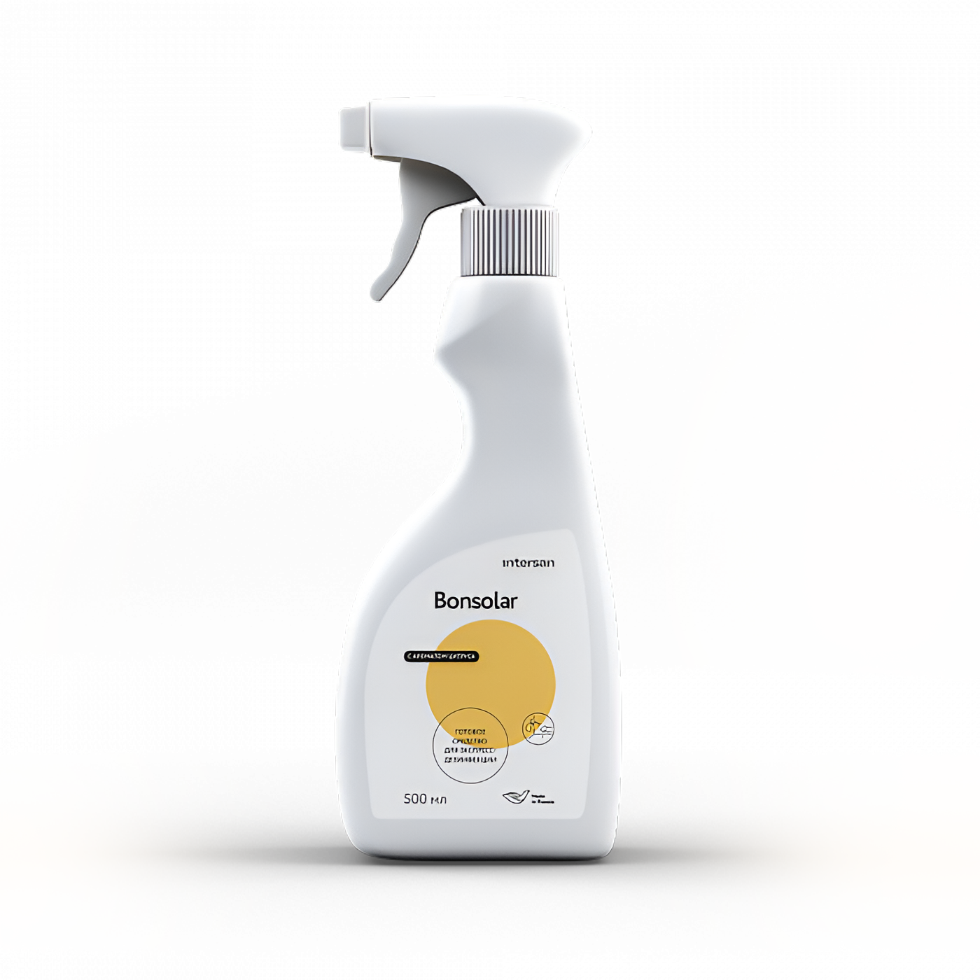 Бонсолар Жидкость для быстрой дезинфекции поверхностей с лимоном,500 мл