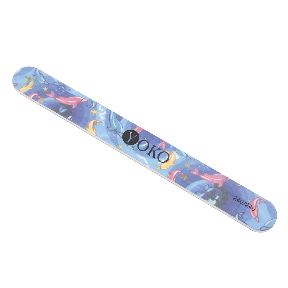 YOKO Пилка для ногтей с рисунком 240/240 Дельфин