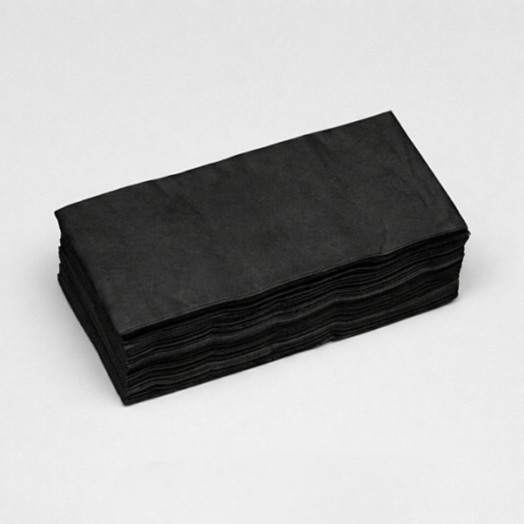 Ван Тач Полотенце Спанлейс Эконом Черный 45х90 50 шт/уп поштучно