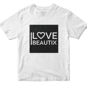 Beautix Фирменная футболка XS 42-44 "I Love Beautix" Белая