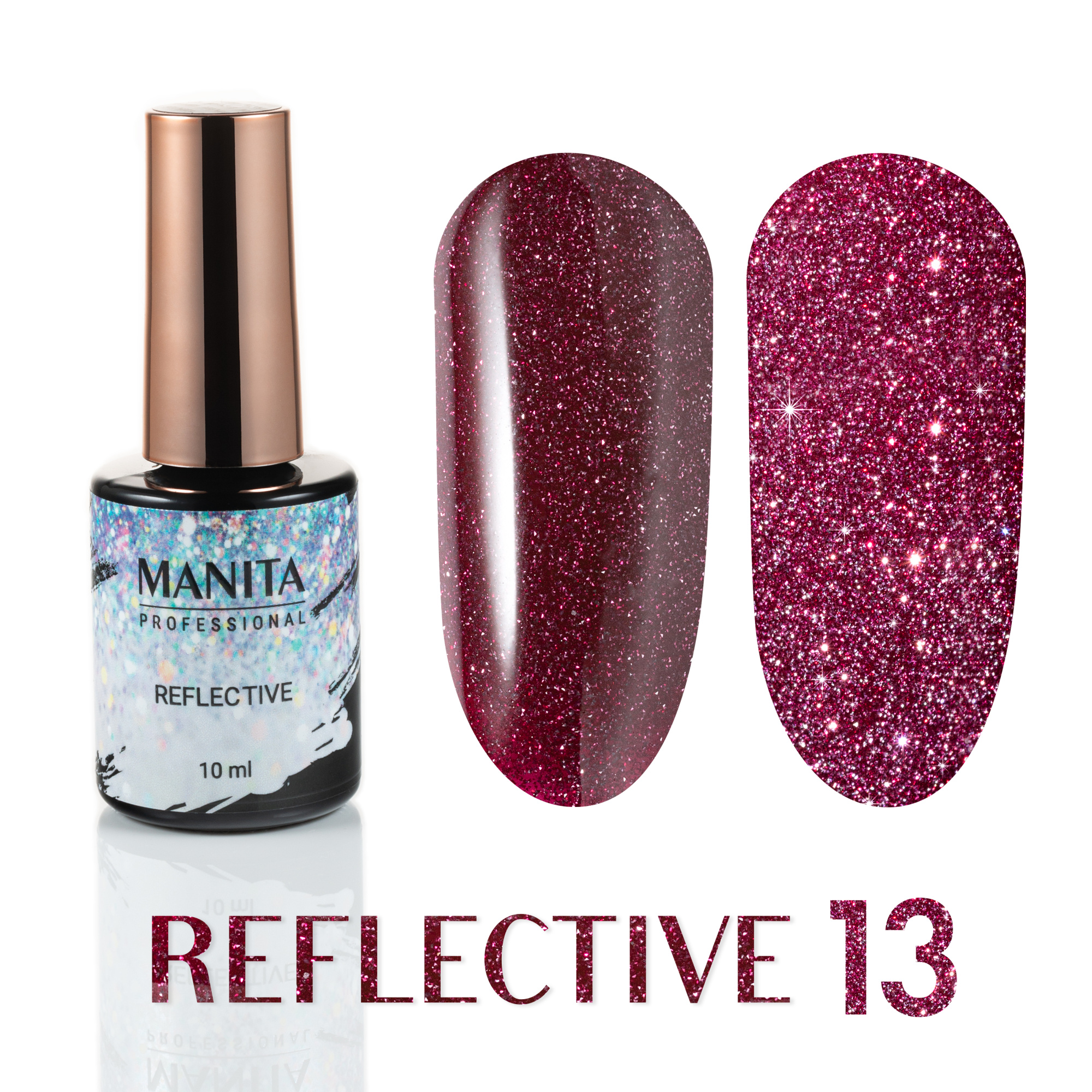 Manita Professional Гель-лак REFLECTIVE светоотражающий 13, 10мл.