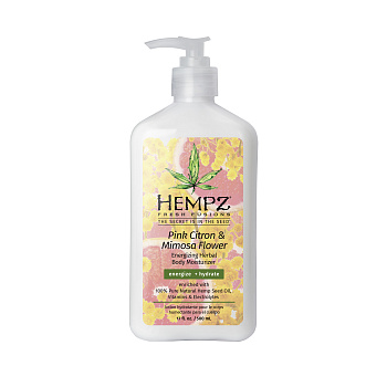 Hempz Молочко для тела увлажняющее Розовый Лимон и Мимоза Body Moisturizer Pink Citron & Mimoza Flower, 500мл