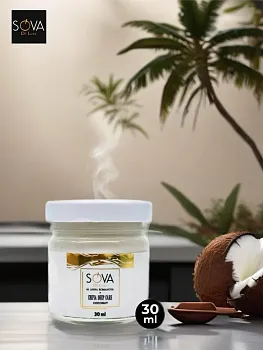 Sova de Luxe Свеча увлажняющая Кокос Deep Care Coconut, 30мл