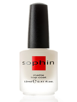 Sophin Матовое верхнее покрытие Top Coat Matte  12мл