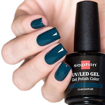 Sophin Гель-лак №736 Dark Emerald UV/LED, 12мл