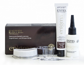 ESTEL ENIGMA Краска для бровей и ресниц №4 Классический Коричневый, 20мл