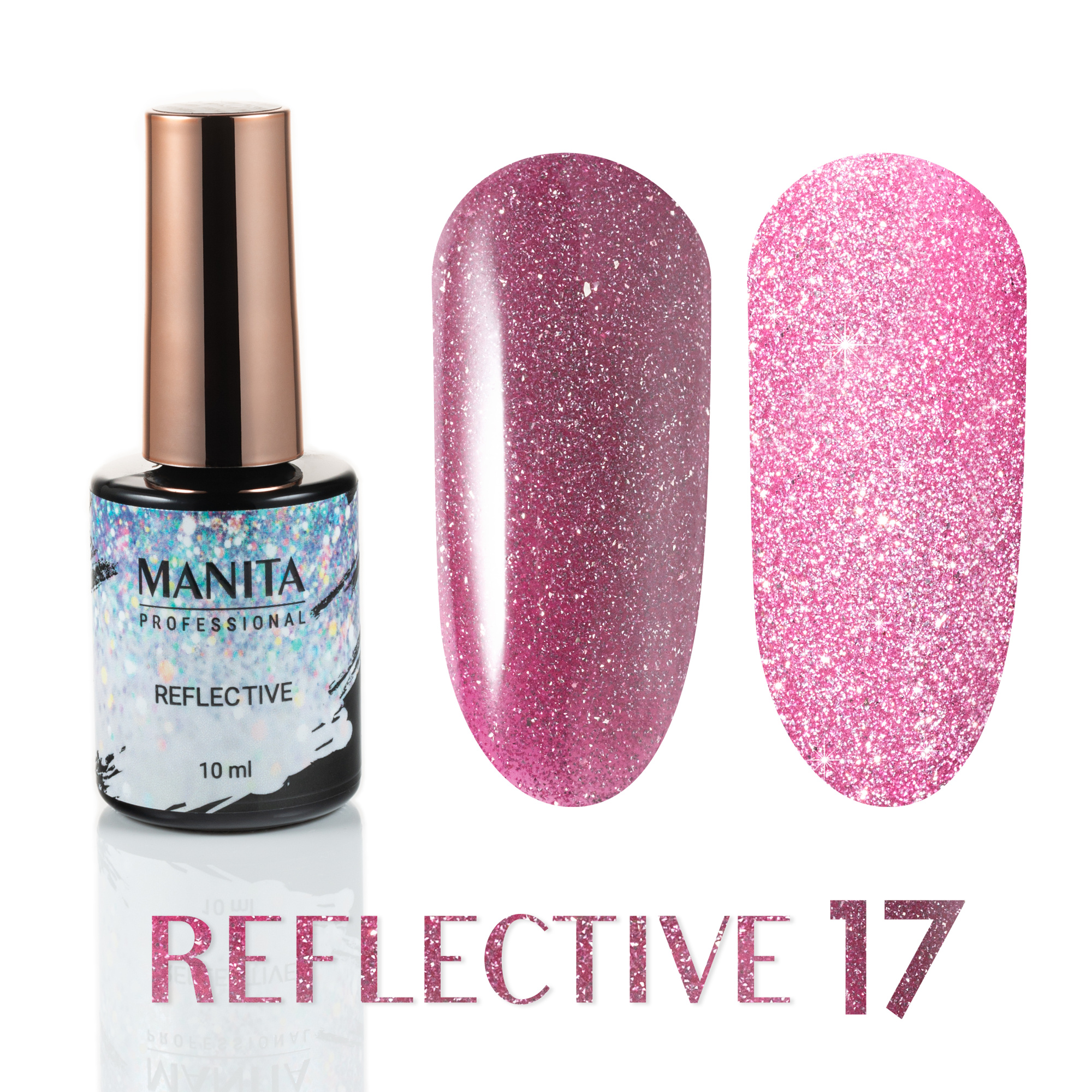 Manita Professional Гель-лак REFLECTIVE светоотражающий 17, 10мл.
