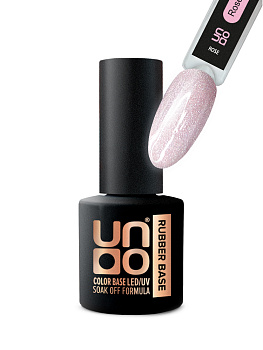 UNO Камуфлирующая база Color Rubber Base Rose, 8мл