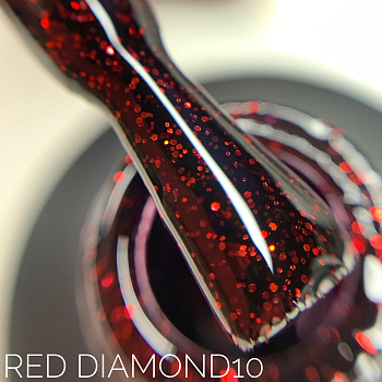 Sova De Luxe Red Diamond 10 гель-лак, 15мл.
