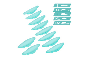 Sexy Brow Henna Набор валиков силиконовых ULTRA SOFT (5 размеров)