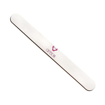 Option Пилка деревянная для натуральных ногтей 180/240 Белая Option Пилка деревянная для натуральных ногтей 180/240 Белая