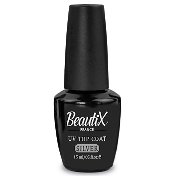 Beautix Финишное покрытие Silver с микрошиммером, 15мл