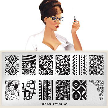 MoYou London Пластина для стемпинга PRO XL №03