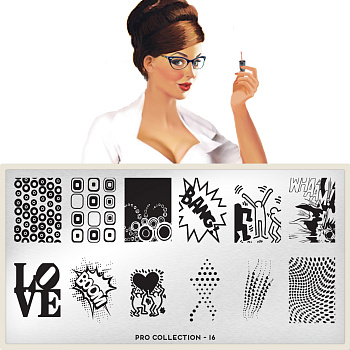 MoYou London Пластина для стемпинга PRO XL №16