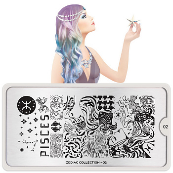 MoYou London Пластина для стемпинга Zodiac №02