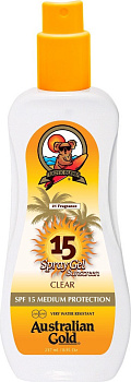 Australian Gold SPF 15 SPRAY GEL Солнцезащитный спрей, 237мл