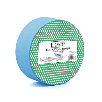 Бумага для депиляции в рулоне с перфорацией, Голубая, 75м. IGROBeauty