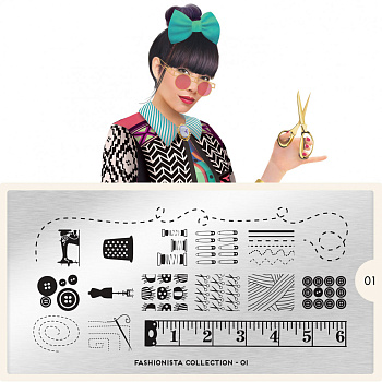 MoYou London Пластина для стемпинга Fashionista №01