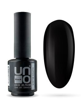 UNO Гель–лак Super Black — «Супер Черный» 10мл