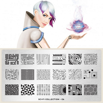 MoYou London Пластина для стемпинга Sci-fi №06