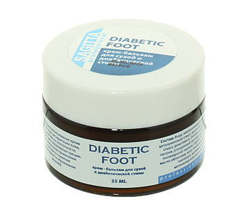 Sagitta Крем-бальзам от трещин Diabetic foot, 35мл