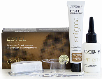 ESTEL ENIGMA Краска для бровей и ресниц N5 Светло-коричневая, 20мл