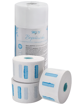 Воротнички бумажные 5*100, голубая липучка