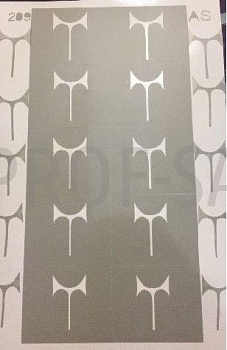 АэроСтиль Трафарет для аэрографа №209