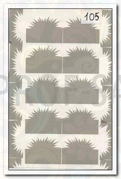 АэроСтиль Трафарет для аэрографа №105