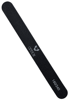 Option Пилка деревянная для натуральных ногтей 180/240 Черная Option Пилка деревянная для натуральных ногтей 180/240 Черная