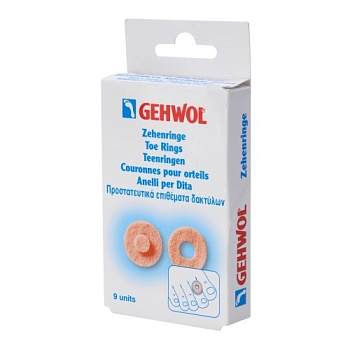 Gehwol Овальные кольца для пальцев Toe Rings, Овал, 9шт