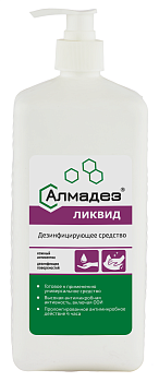 «Алмадез-Ликвид» Средство 2 в 1: кожный антисептик и дезинфекция поверхностей, 1000мл, дозатор