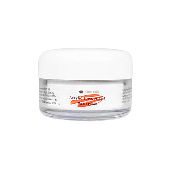 Planet Nails Пудра акриловая быстросохнущая, прозрачная 15г.