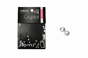 RuNail Дизайн для ногтей: стразы (прозрачные, 2мм), 50шт