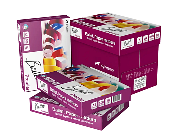 Бумага для принтера белая А4 80г/м Ballet Premier, 5*500 листов 162% (CIE) Премиальный класс A