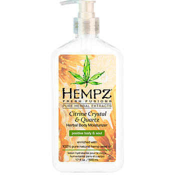 Hempz Молочко для тела увлажняющее с мерцающим эффектом Желтый Кварц Citrine Crystal&Quartz Body Moisturizer, 500мл