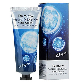 FarmStay Крем для рук с коллагеном - Visible difference collagen hand cream, 100г